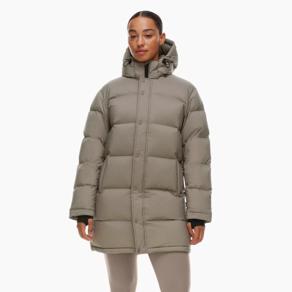 Aritzia Jackets & Coats Aritzia Super Puff Taupe Mid Puffer Jacket